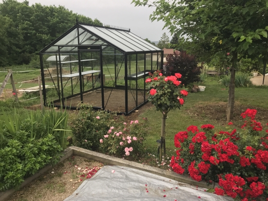 R305 Blackline fleur serre de jardin laquée RAL 9005